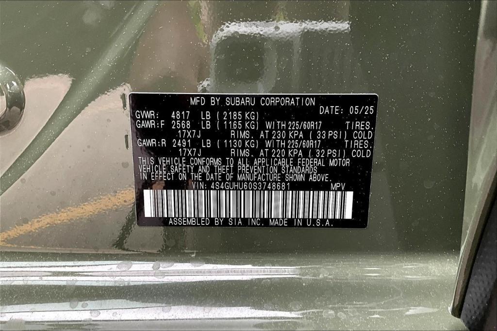 new 2025 Subaru Crosstrek car, priced at $37,107