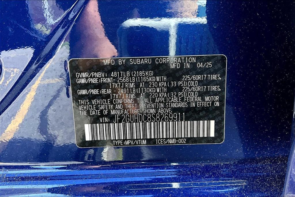 new 2025 Subaru Crosstrek car, priced at $31,667