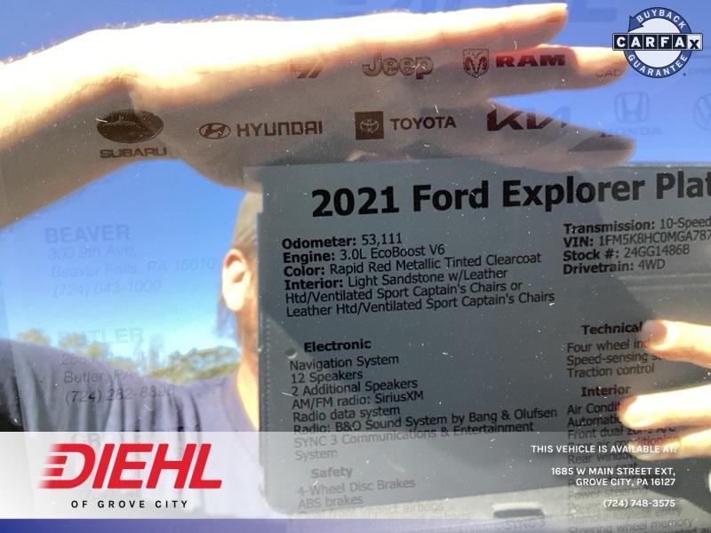 used 2021 Ford Explorer car, priced at $32,987