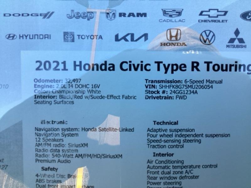 used 2021 Honda Civic Type R car, priced at $38,987