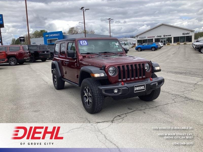 used 2021 Jeep Wrangler Unlimited car, priced at $35,000