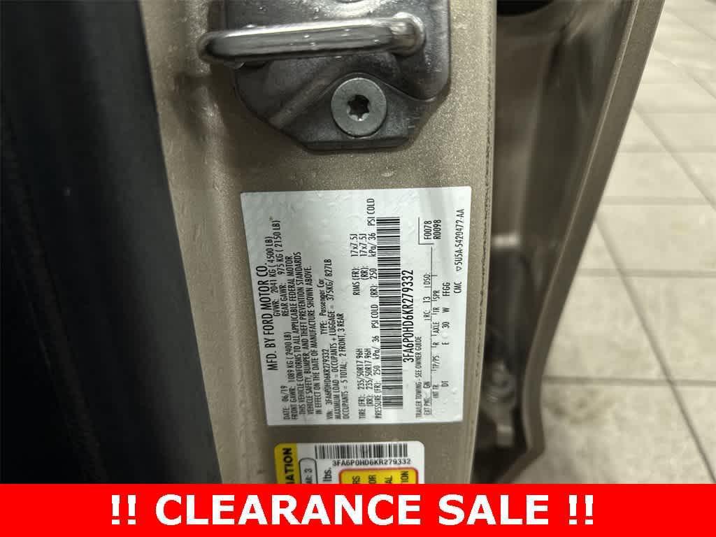 used 2019 Ford Fusion car, priced at $15,257