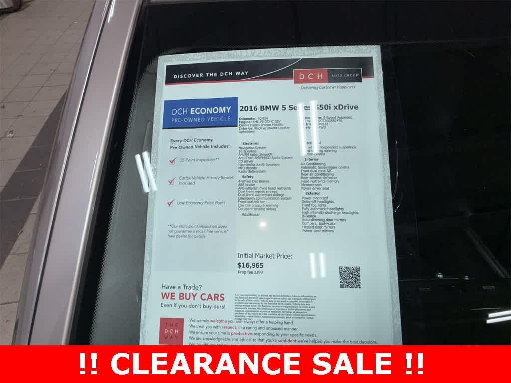 used 2016 BMW 550 car, priced at $15,377