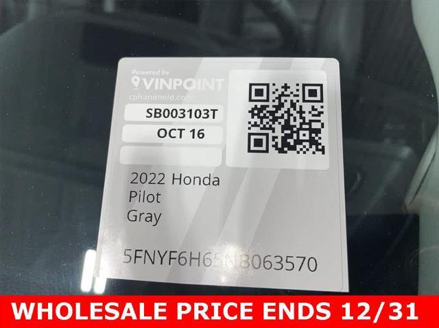 used 2022 Honda Pilot car, priced at $29,550