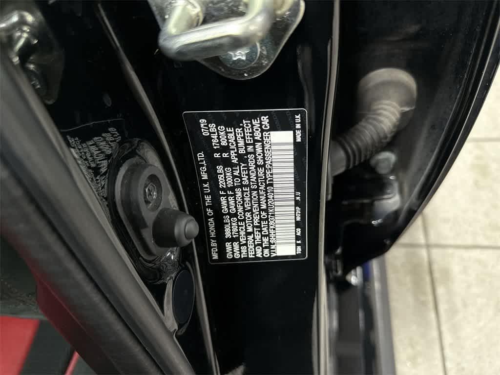 used 2019 Honda Civic Type R car, priced at $33,450