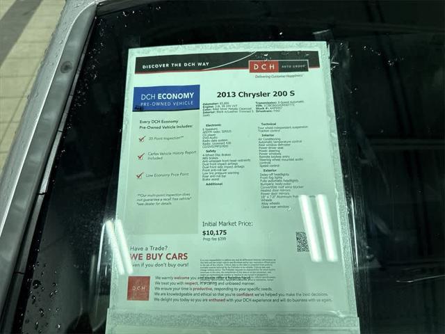 used 2013 Chrysler 200 car, priced at $8,400
