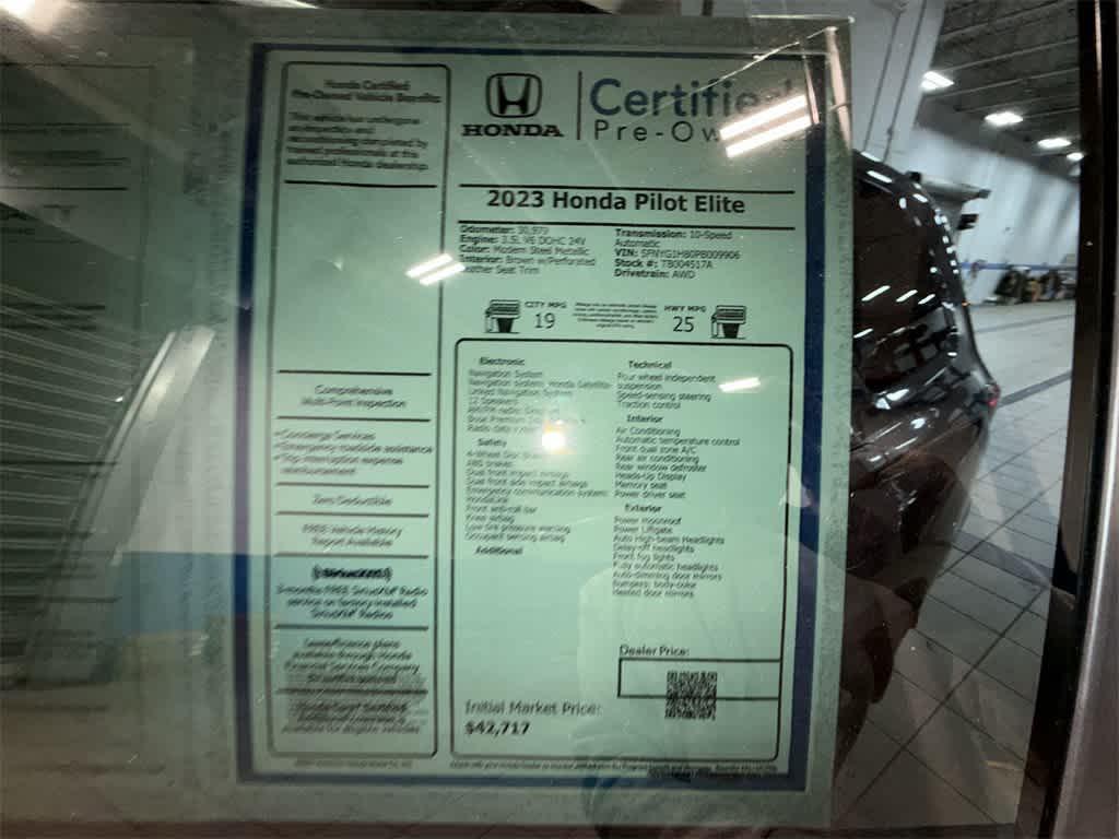 used 2023 Honda Pilot car, priced at $41,953