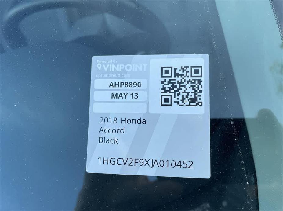 used 2018 Honda Accord car, priced at $17,500