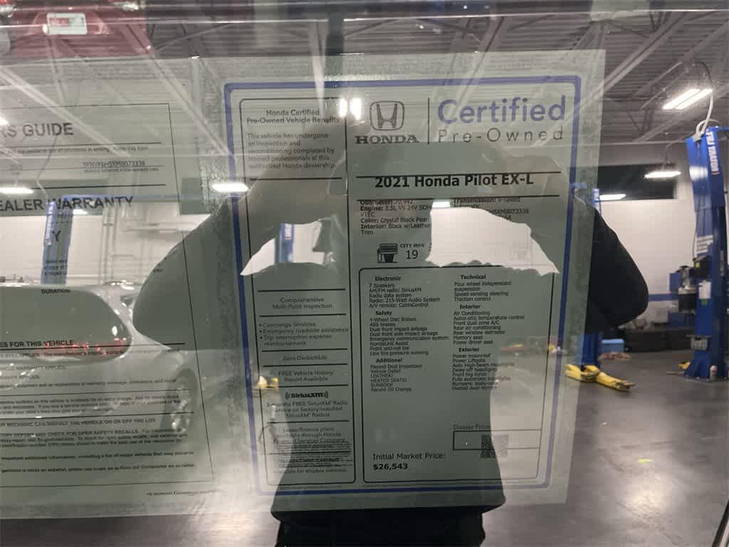 used 2021 Honda Pilot car, priced at $22,895