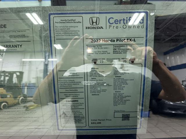 used 2022 Honda Pilot car, priced at $31,800