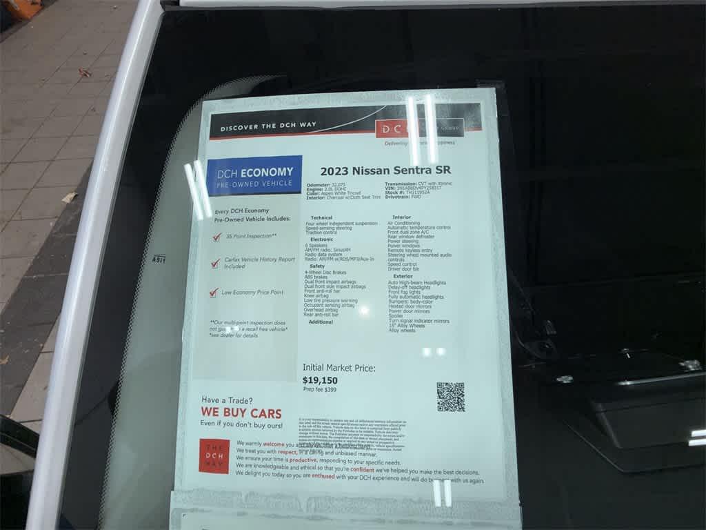 used 2023 Nissan Sentra car, priced at $19,255