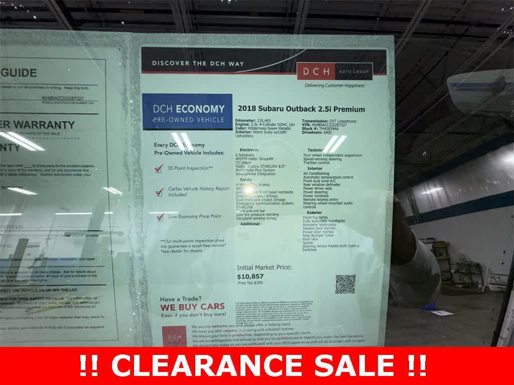 used 2018 Subaru Outback car, priced at $9,895