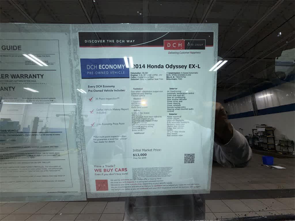 used 2014 Honda Odyssey car, priced at $11,250