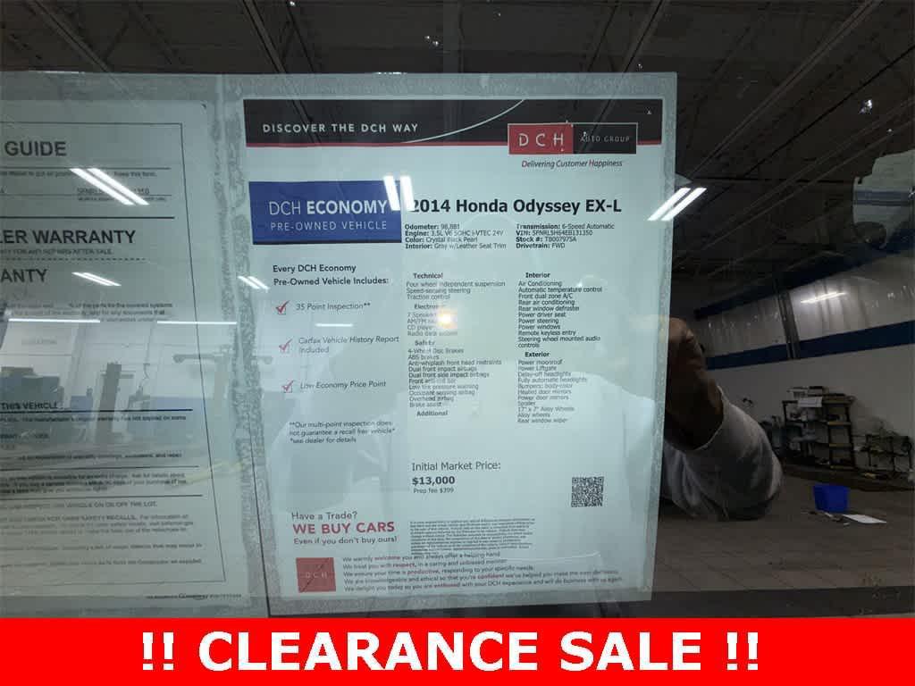 used 2014 Honda Odyssey car, priced at $11,725
