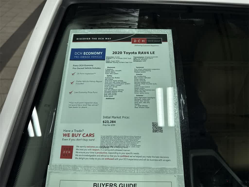 used 2020 Toyota RAV4 car, priced at $22,895