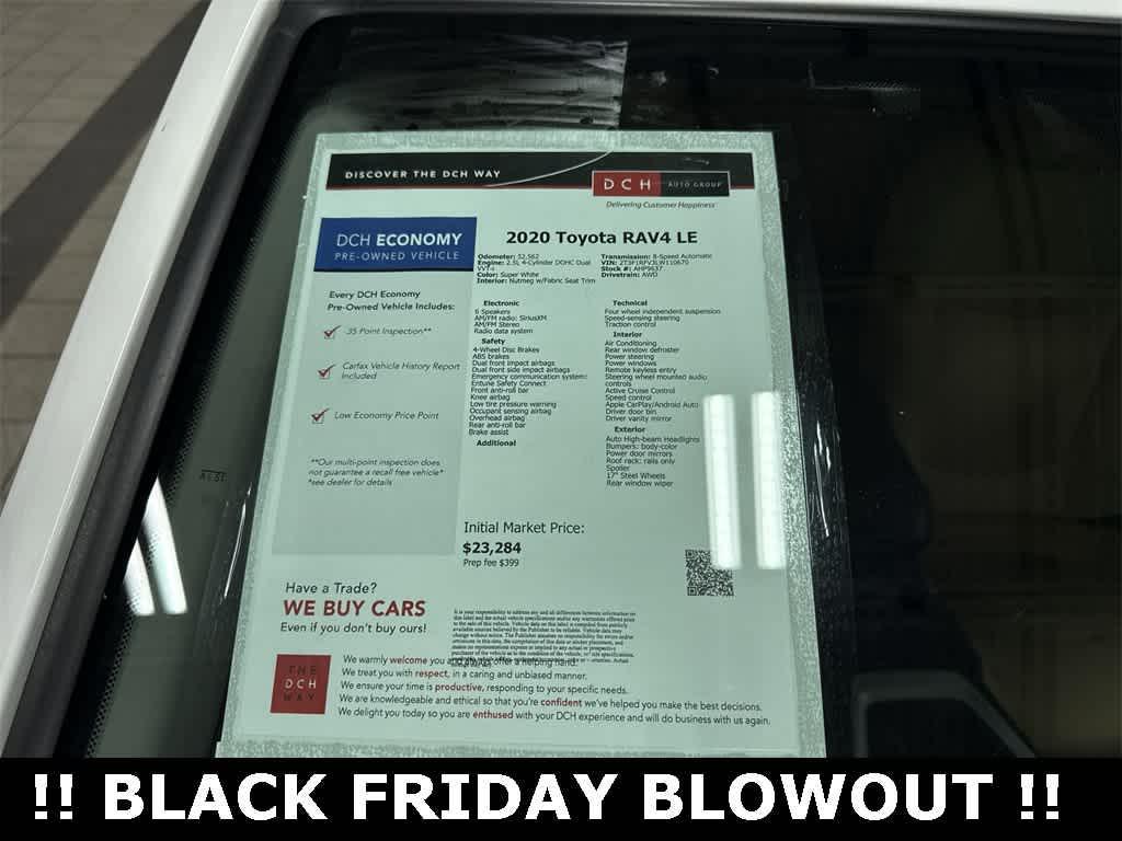 used 2020 Toyota RAV4 car, priced at $20,300