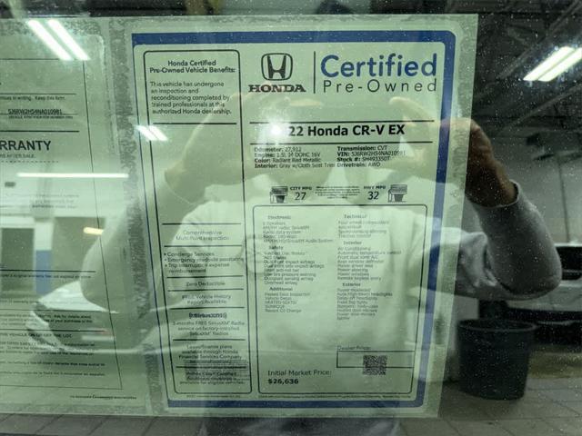 used 2022 Honda CR-V car, priced at $25,895