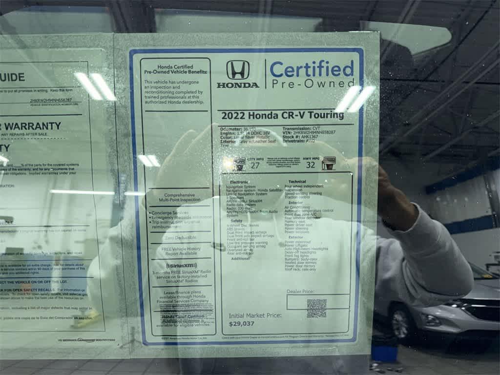 used 2022 Honda CR-V car, priced at $26,750
