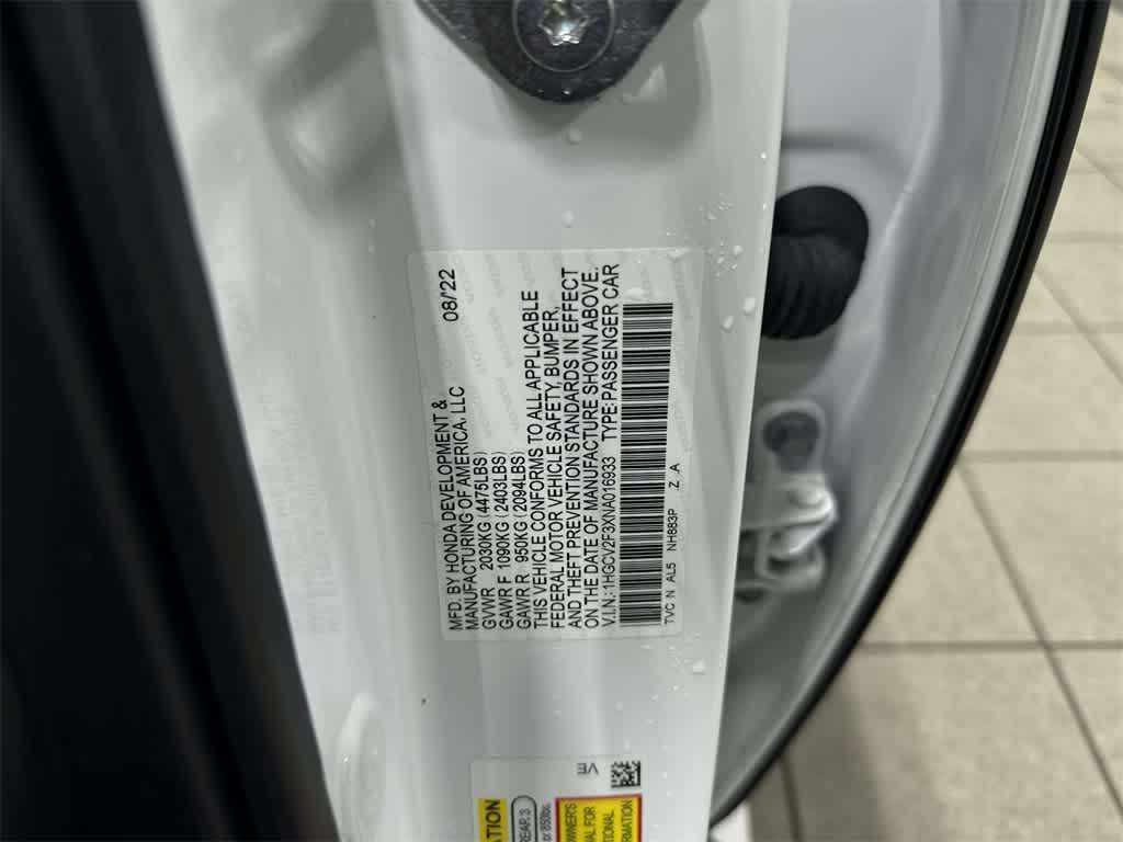 used 2022 Honda Accord car, priced at $24,250