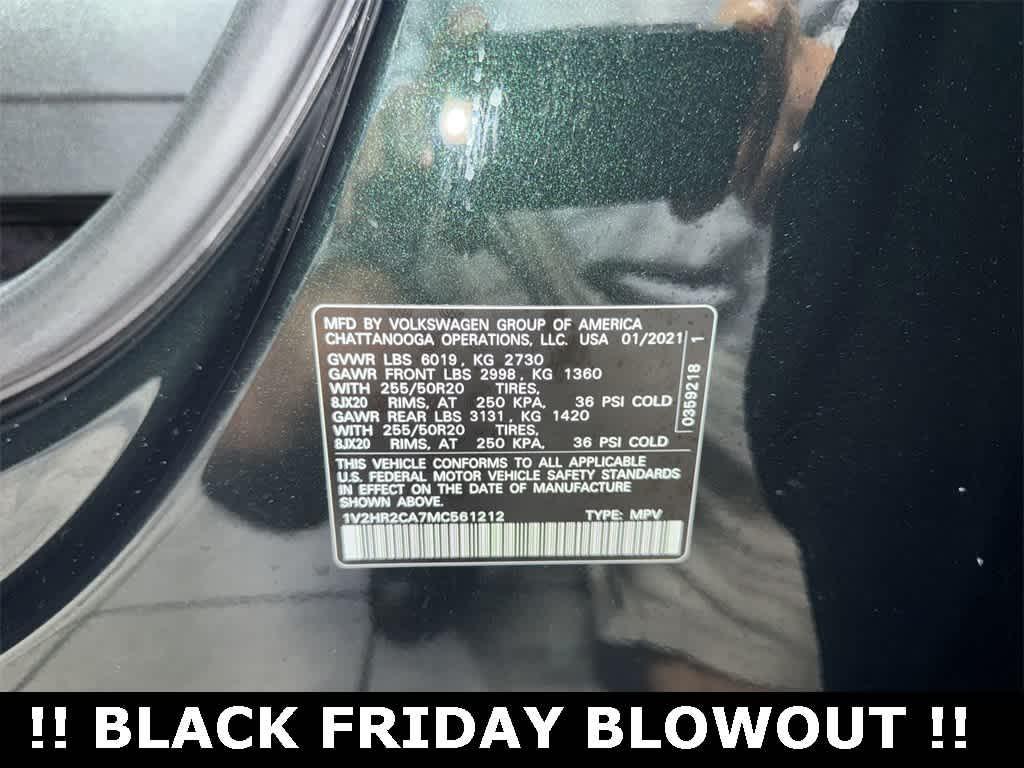 used 2021 Volkswagen Atlas car, priced at $22,800