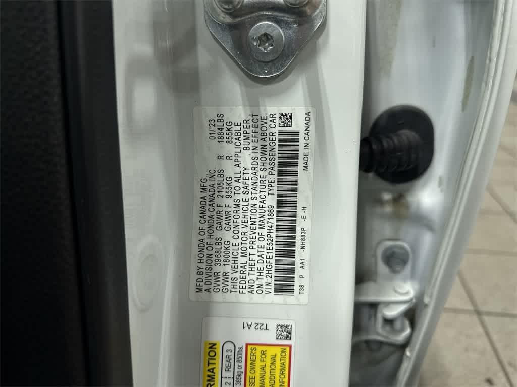 used 2023 Honda Civic Si car, priced at $24,643