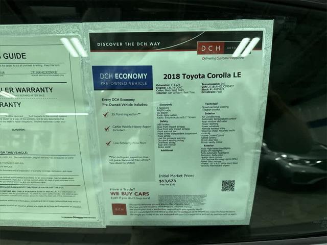 used 2018 Toyota Corolla car, priced at $12,868