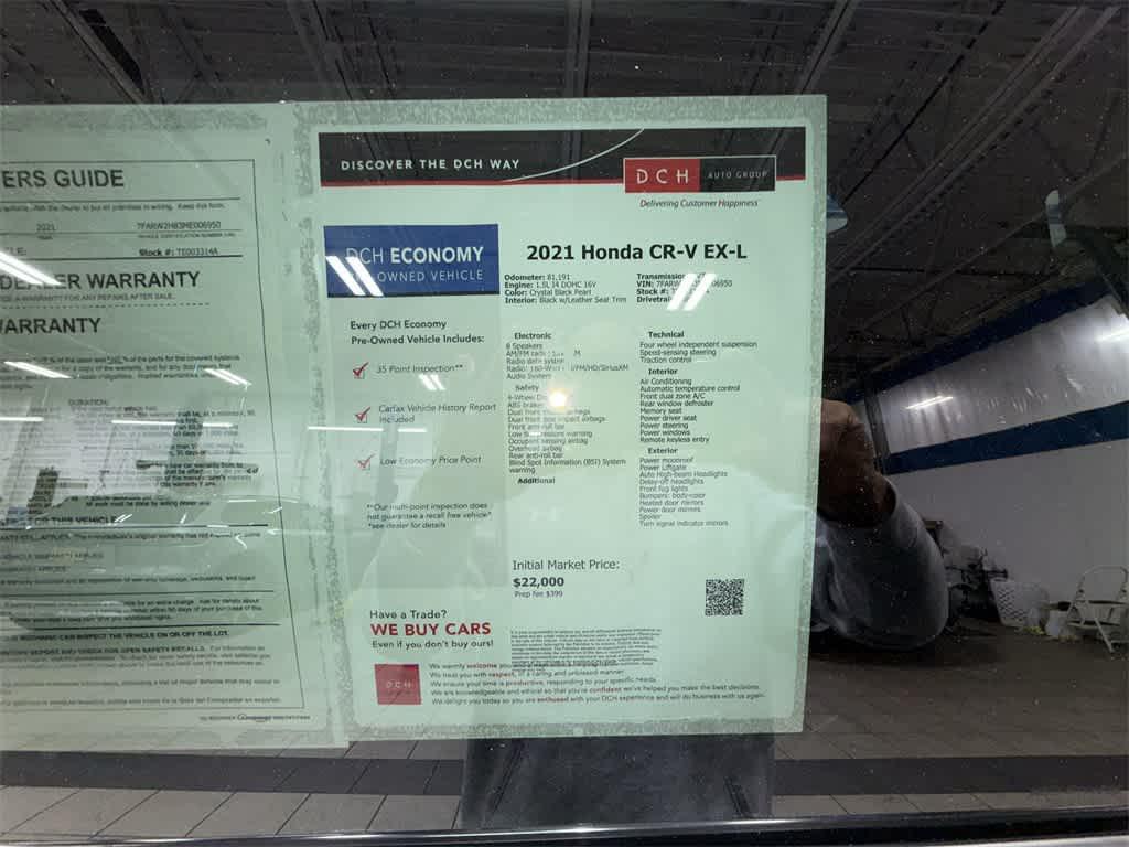 used 2021 Honda CR-V car, priced at $21,810