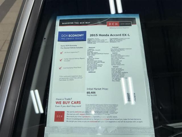 used 2015 Honda Accord car, priced at $7,895