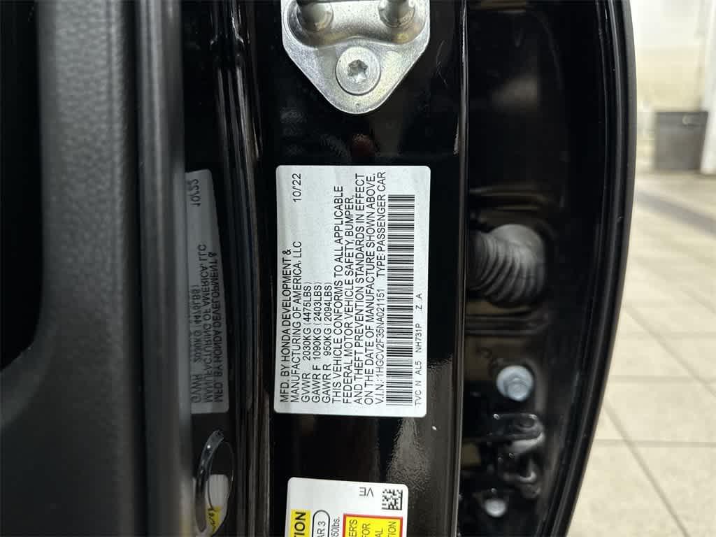 used 2022 Honda Accord car, priced at $26,850