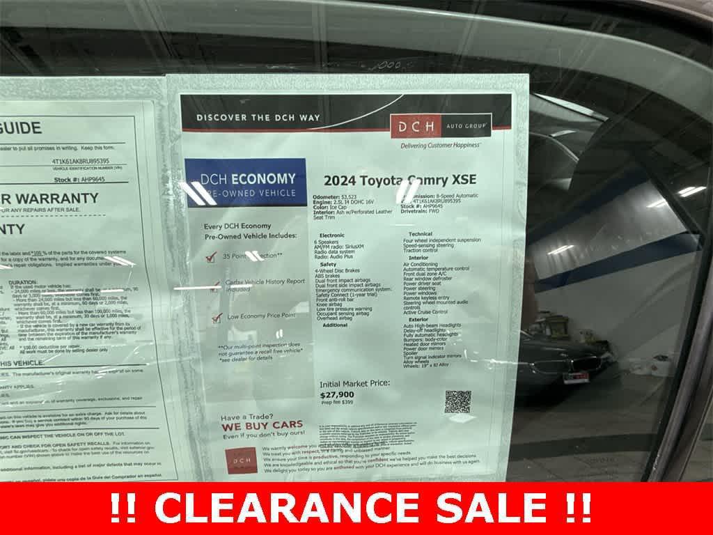 used 2024 Toyota Camry car, priced at $25,995