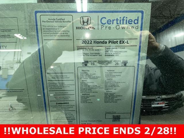 used 2022 Honda Pilot car, priced at $27,185