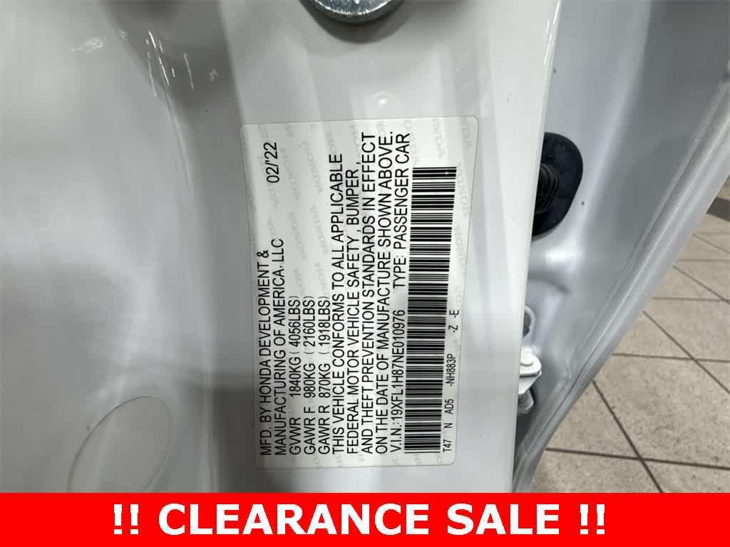 used 2022 Honda Civic car, priced at $23,355