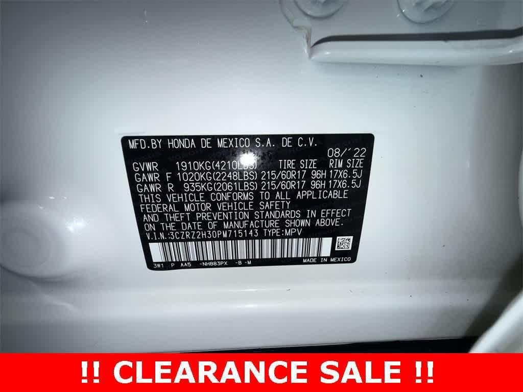used 2023 Honda HR-V car, priced at $19,655
