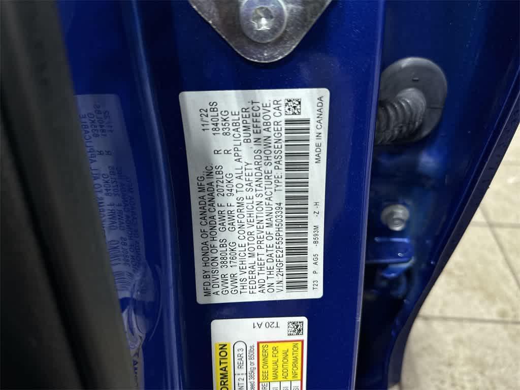 used 2023 Honda Civic car, priced at $23,150
