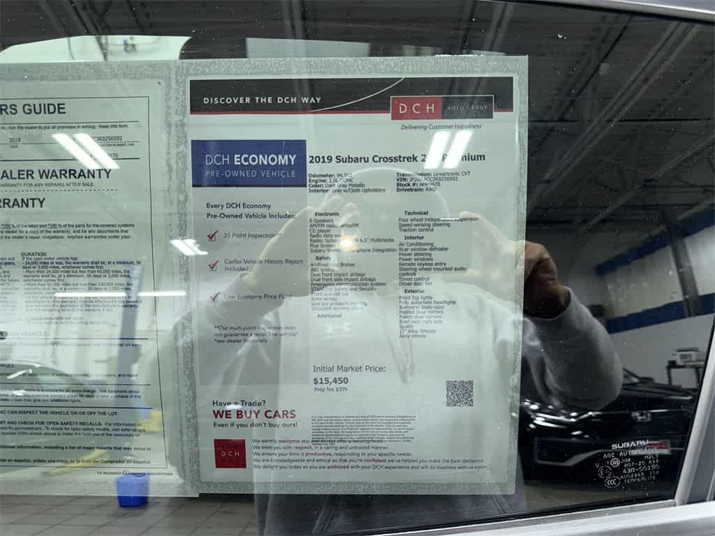 used 2019 Subaru Crosstrek car, priced at $15,250