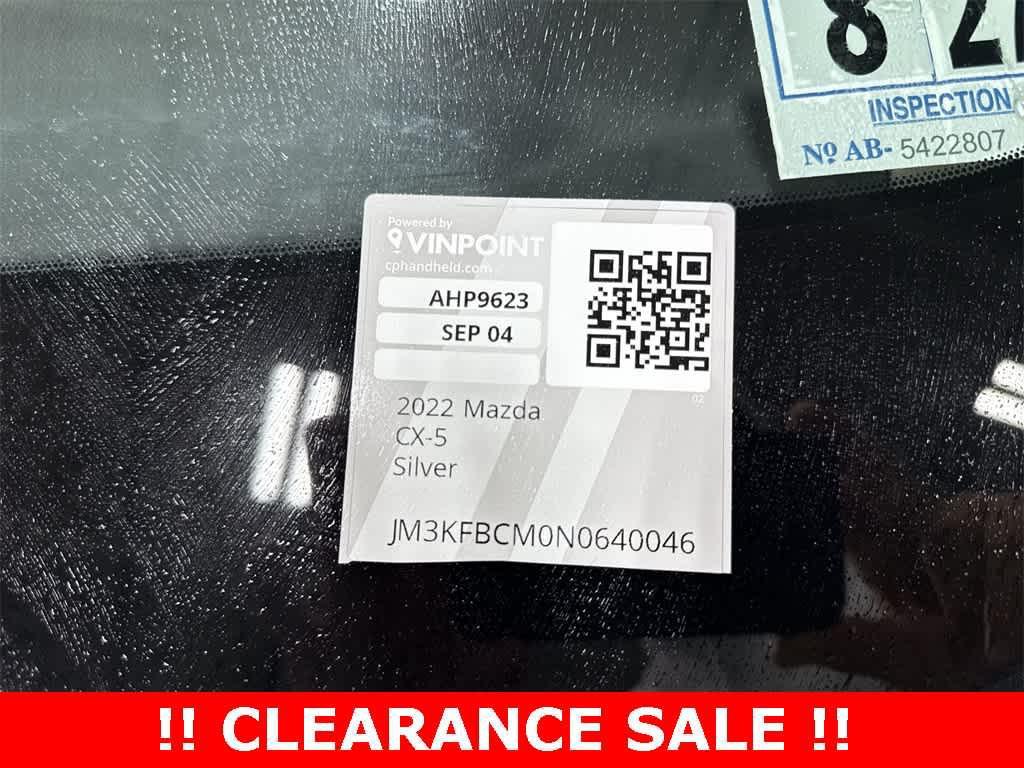 used 2022 Mazda CX-5 car, priced at $22,300