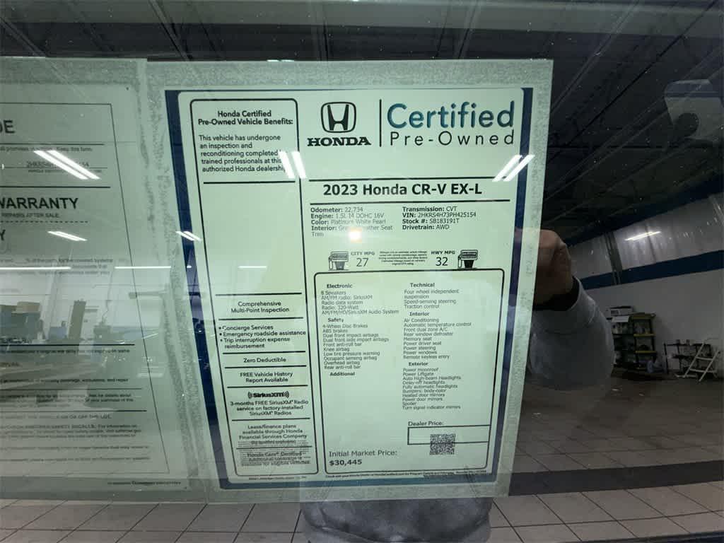 used 2023 Honda CR-V car, priced at $30,325