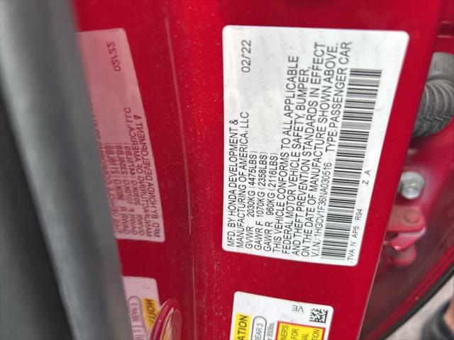 used 2022 Honda Accord car, priced at $25,493