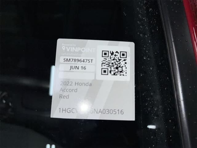 used 2022 Honda Accord car, priced at $25,493
