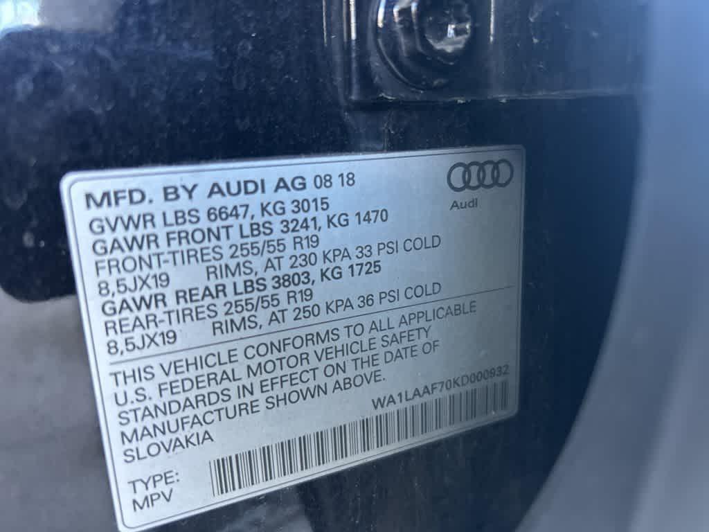 used 2019 Audi Q7 car, priced at $15,431