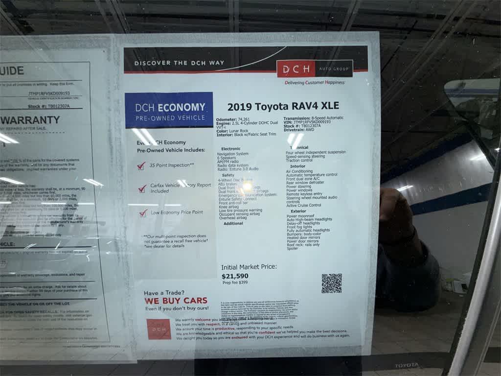 used 2019 Toyota RAV4 car, priced at $21,590