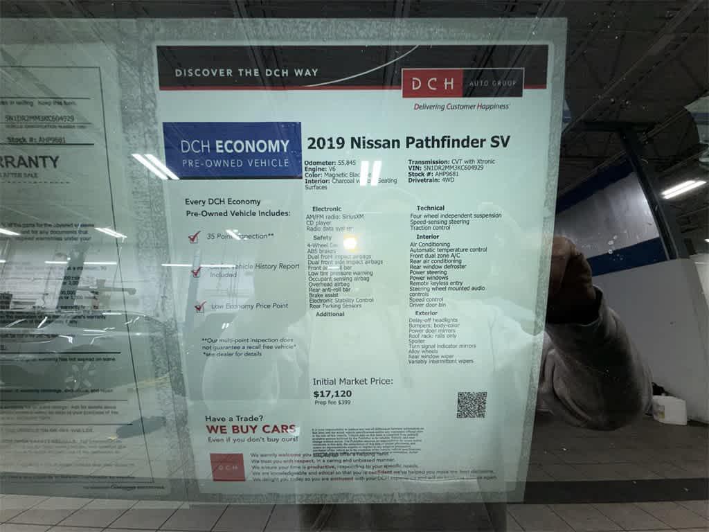 used 2019 Nissan Pathfinder car, priced at $16,750