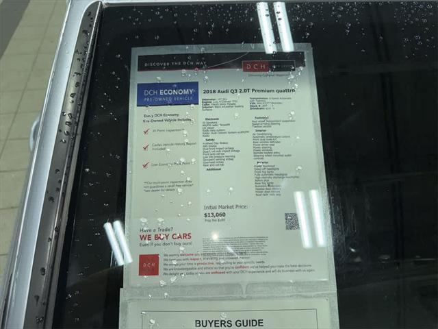 used 2018 Audi Q3 car, priced at $12,965
