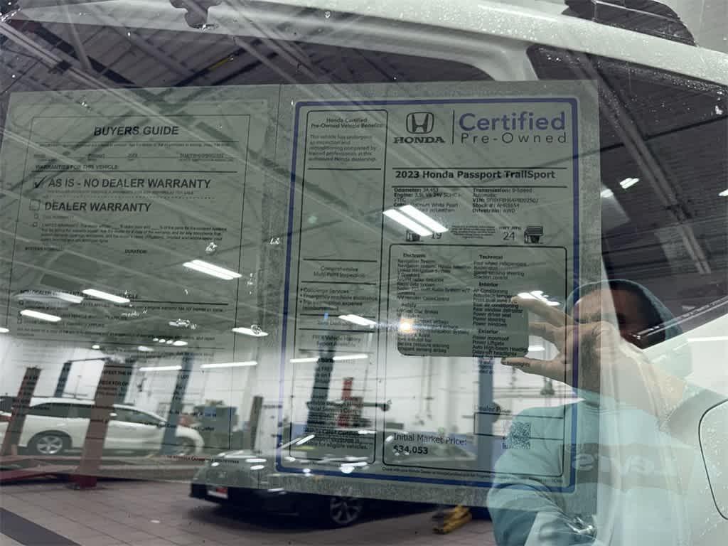 used 2023 Honda Passport car, priced at $33,250