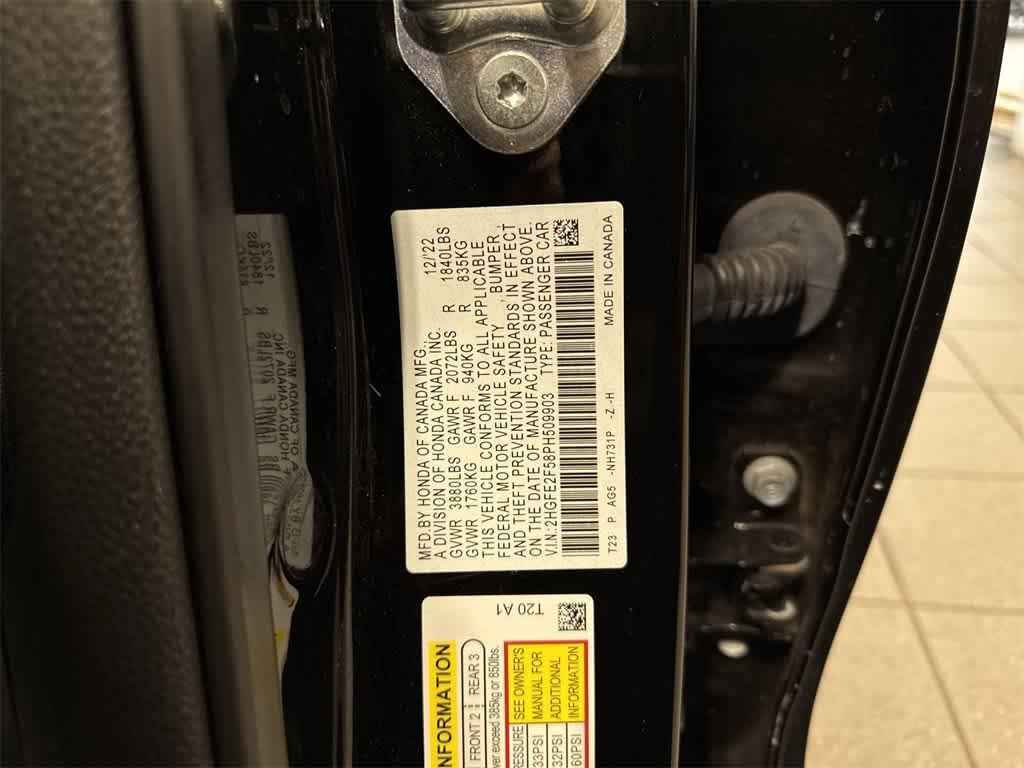 used 2023 Honda Civic car, priced at $21,500