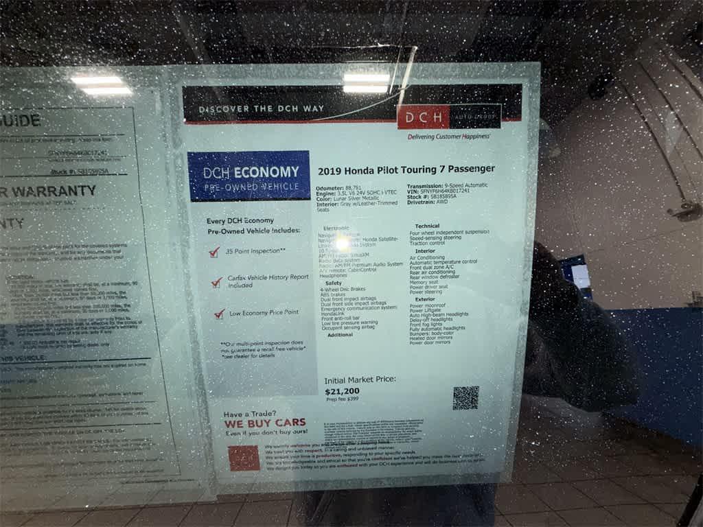 used 2019 Honda Pilot car, priced at $21,500