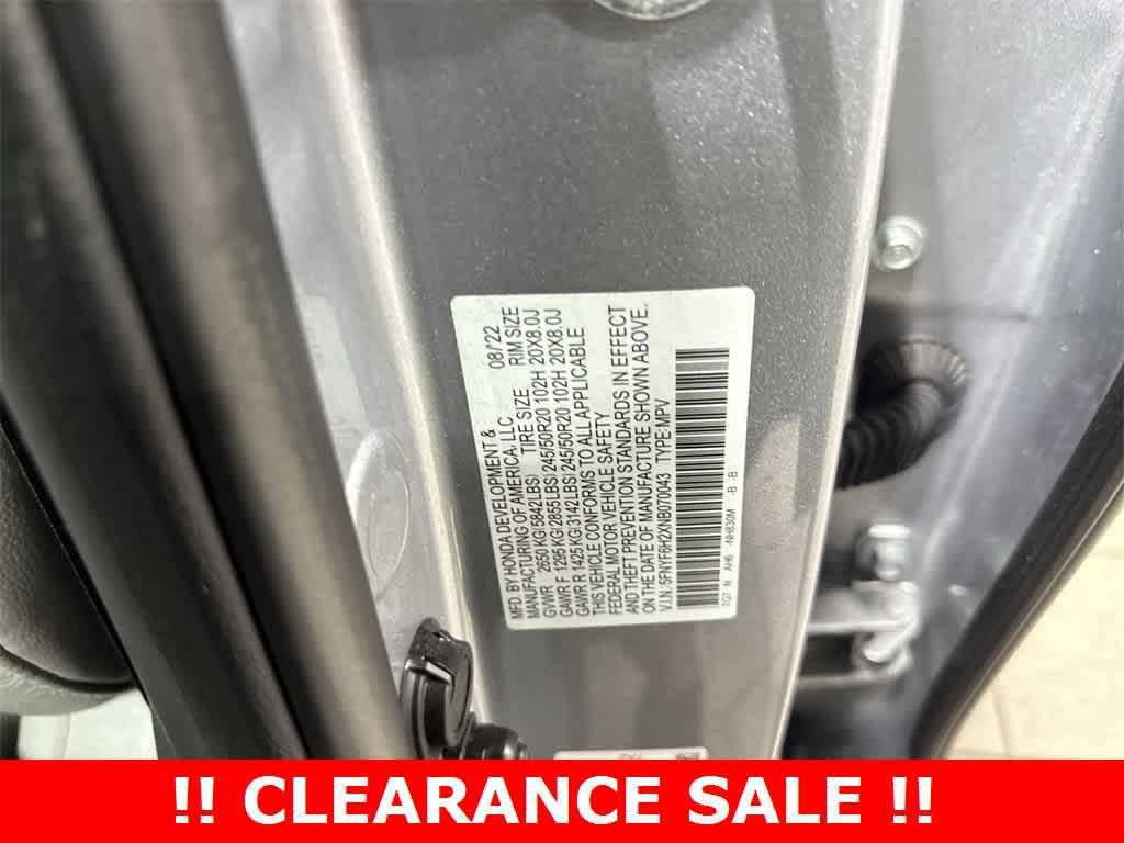 used 2022 Honda Pilot car, priced at $28,225