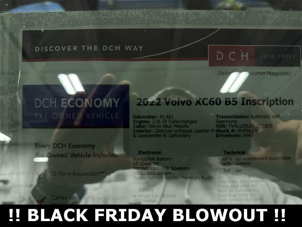 used 2022 Volvo XC60 car, priced at $26,000