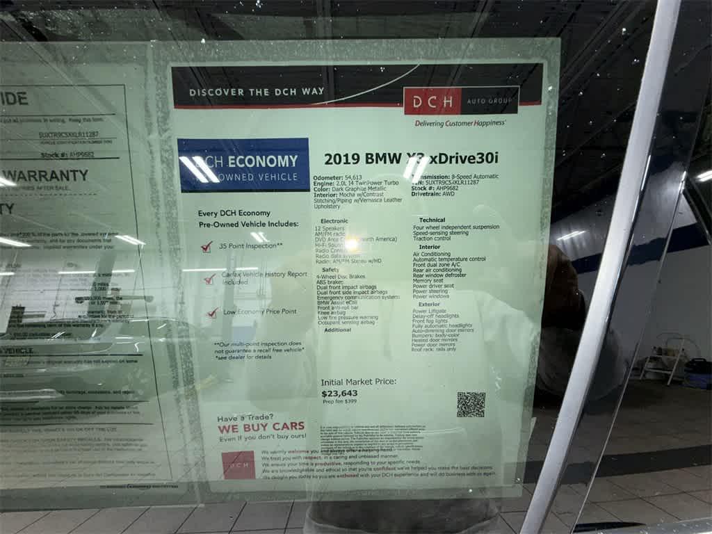 used 2019 BMW X3 car, priced at $22,928