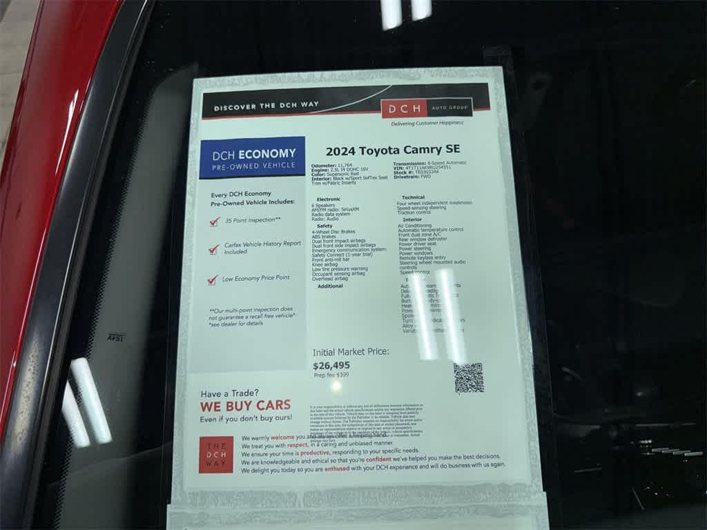 used 2024 Toyota Camry car, priced at $25,895